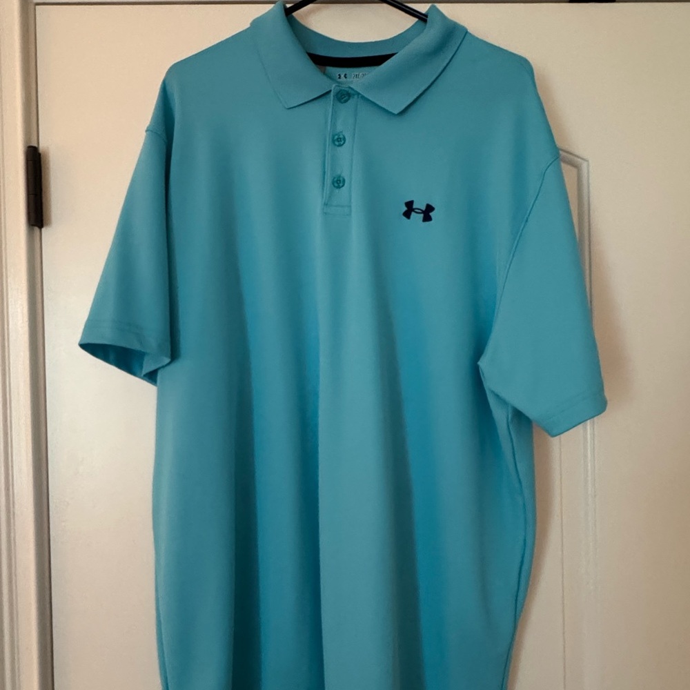 Under Armour Blue Polo Shirt Performance Fit